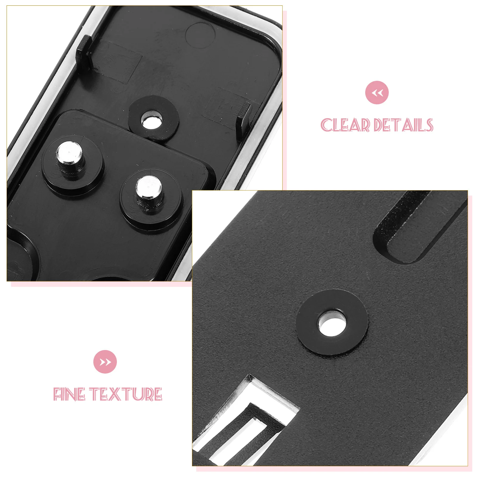 

Plastic Doorbell Backplate Replacement for Mounting Doorbell Outdoor Indoor Weatherproof Wall Mount Accessory