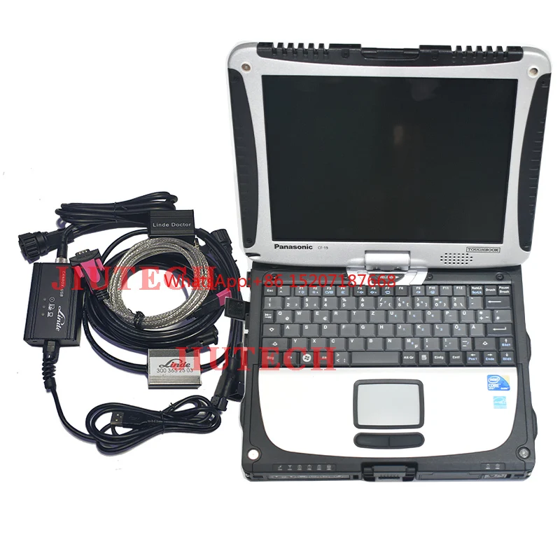 forklift truck diagnostic tool for Linde Canbox doctor with linde pathfinder software LSG +CF19 laptop