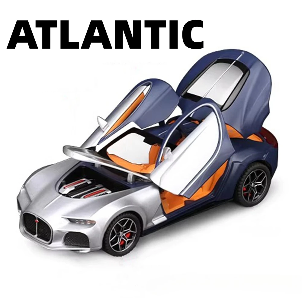 Modèle de voiture en alliage Divo atlantique 1:32, jouet en métal moulé sous pression, son et lumière, jouets à tirer, modèles de supercar de haute Simulation pour enfants, cadeaux