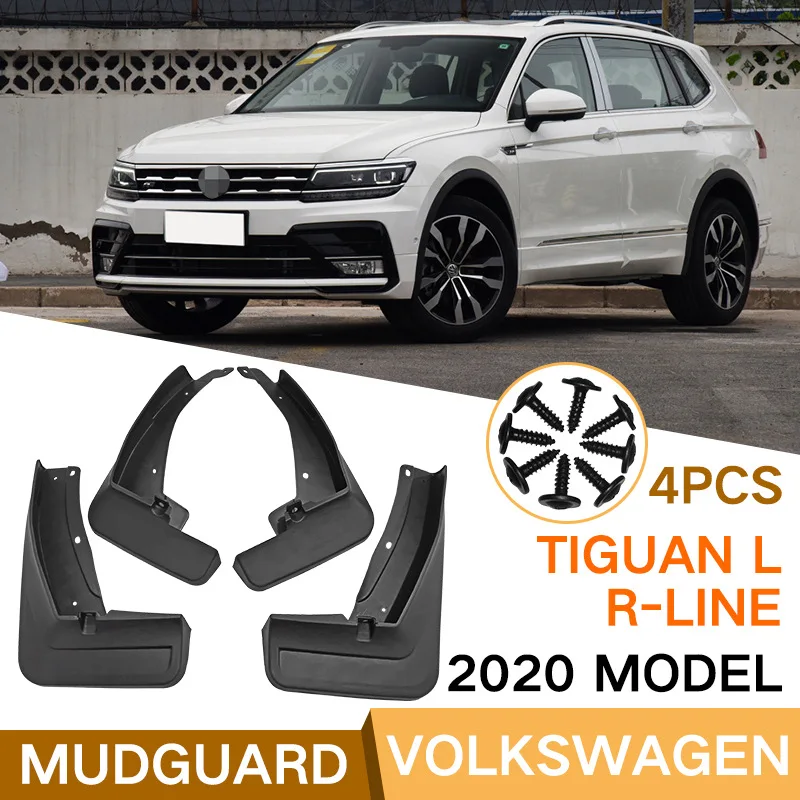 Mud Flaps For VW Volkswagen Tiguan L R-Line 2018-2020 Splash Guards MudFlaps Front Rear Mudguards Fender Exterior Accessories