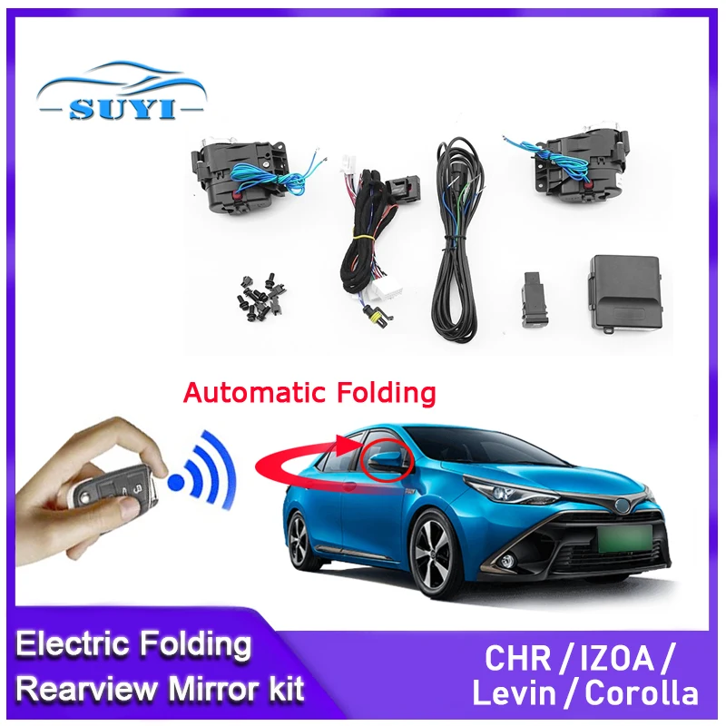 For Toyota CHR/IZOA/Levin/Corolla Auto Intelligent Automatic Car Electric Rearview Side Mirror Folding System Kit Modules