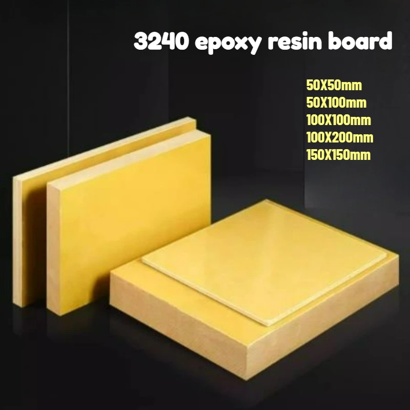 Thick 0.3mm-10mm Insulation Fiberglass Board 3240 Epoxy Plate High Temperature Resistant Protection Sheet Battery Pack DIY Use