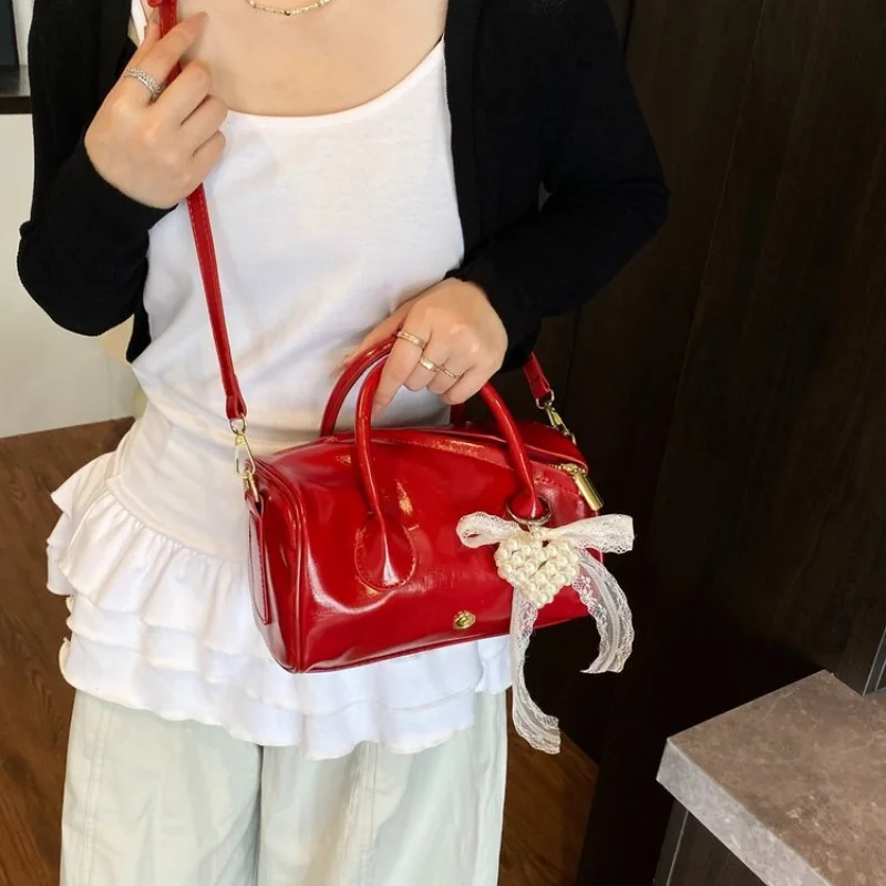 

Premium Genuine Leather Messenger Bag For Women Luxury Brand Designer Crossbody Shoulder Handbag Ladies Elegant