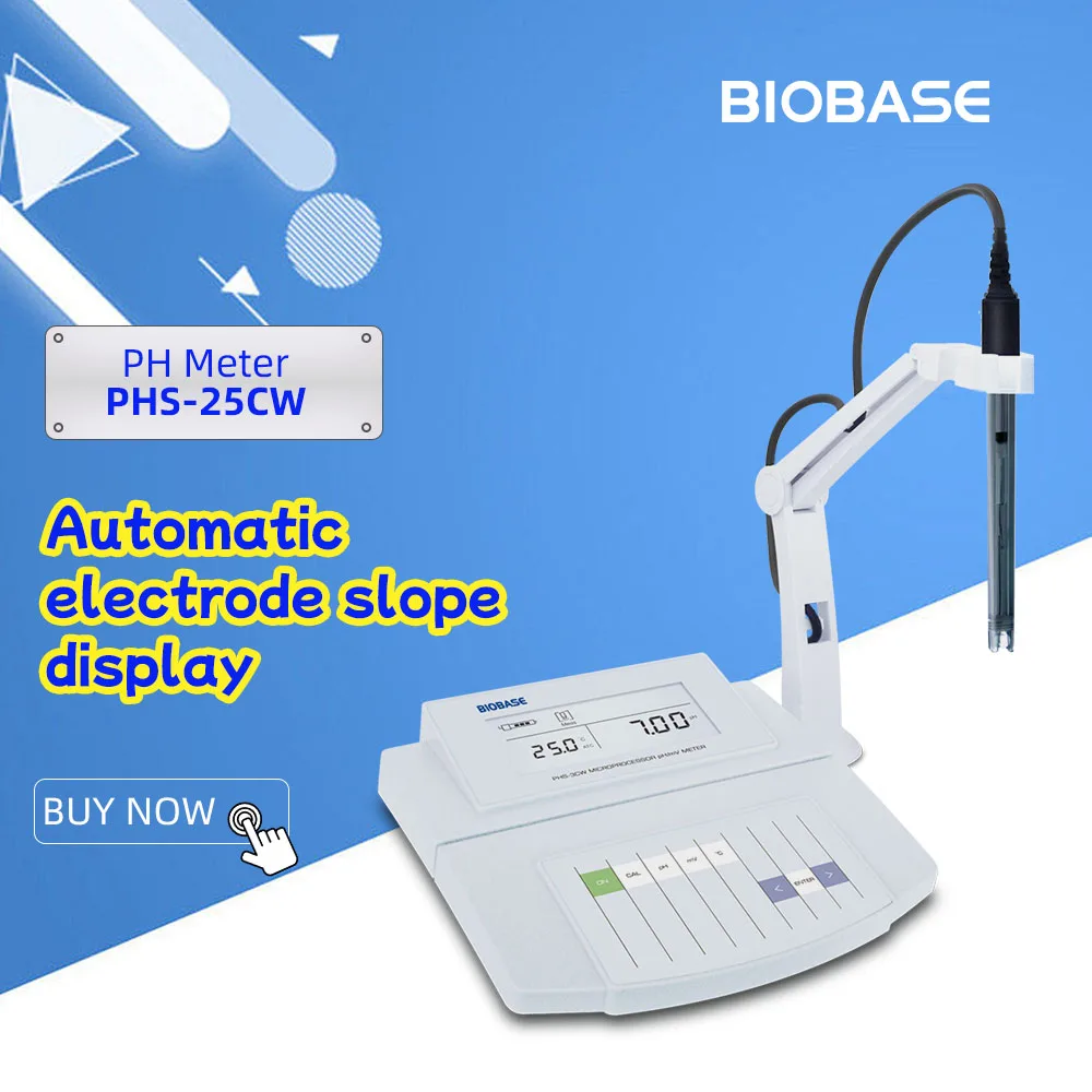 Biobase China PH Meter PHS-25CW Benchtop PH Meter Digital Water Quality PH Tester Price Use For Lab