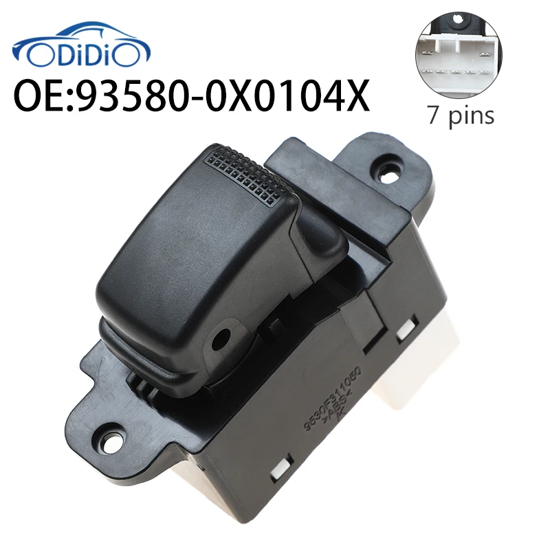 ODiDiO 93580-0X0104X Car Power Window Switch Button 935800X0104X For Hyundai i10 2011-2014