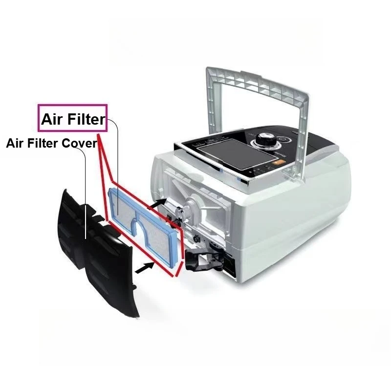 Stellar 100 150 Air Filter Replacement ResMed Ventilator Intake Cotton Sponge Original Equipment Portable Durable Medical Grade