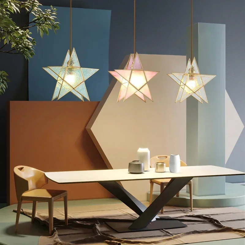 Nordic Luxury Crystal Flower Chandelier Geometric Ceiling Pendant Light for Kitchen Island Dining Room Bedroom Indoor