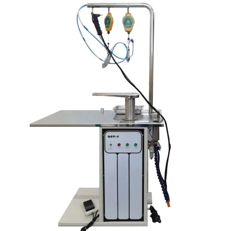 Multifunctional stain removal table, clothing, clothes stain removal machine, dry cleaner, laundry, washing plant