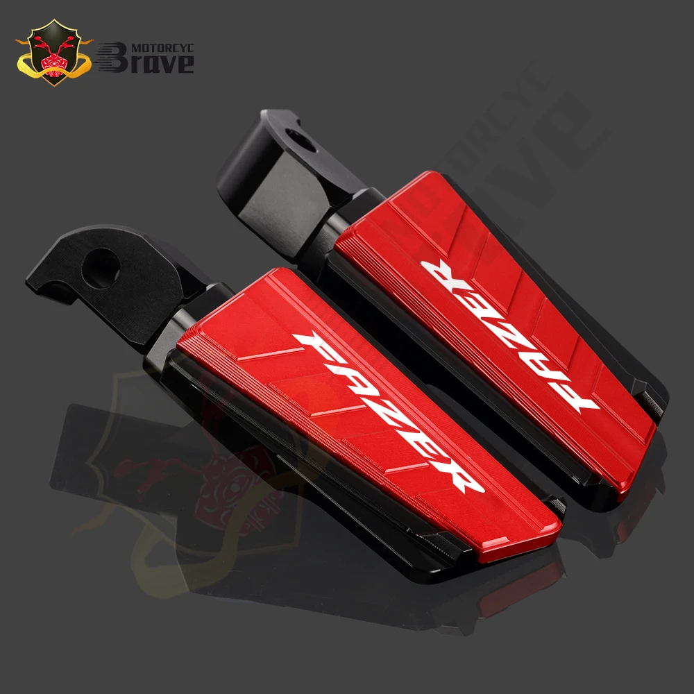 For Yamaha FZ6 FAZER FZ1 FZ25 FZ6 FZ8 FAZER FZ 6 Footpegs Rider Pedal Motorcycle Accessories CNC Rear Pedal Passenger Footrest