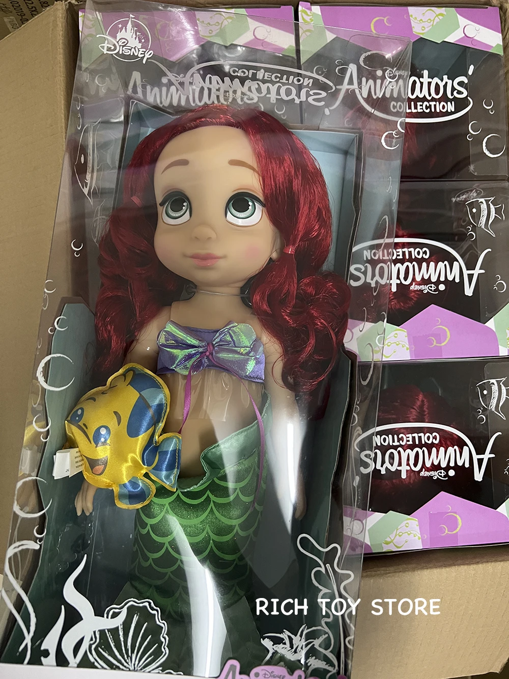 Hot Toys Disney Princess Ariel The Little Mermaid Animatois Collection Doll Princess Anime Figure Model Girls Gift