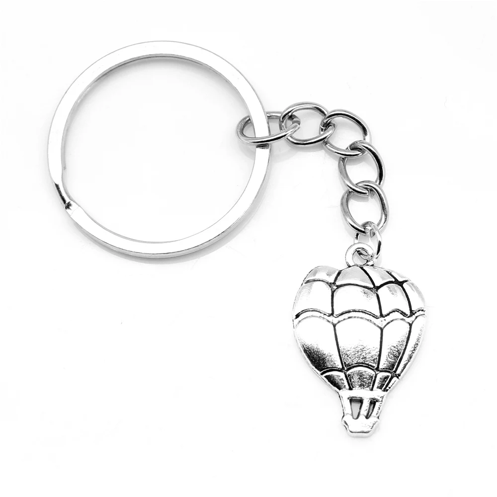 1 Piece 17x25mm Hot Air Balloon Key Ring Car Wedding Gifts Souvenirs