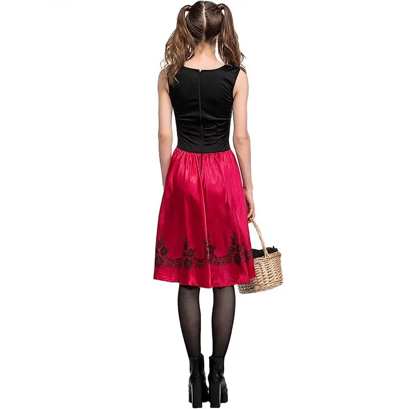 الكبار loween الرداء الأحمر تأثيري الاسمية زي المرأة الملابس الصينية التقليدية مرحلة الأداء الزي