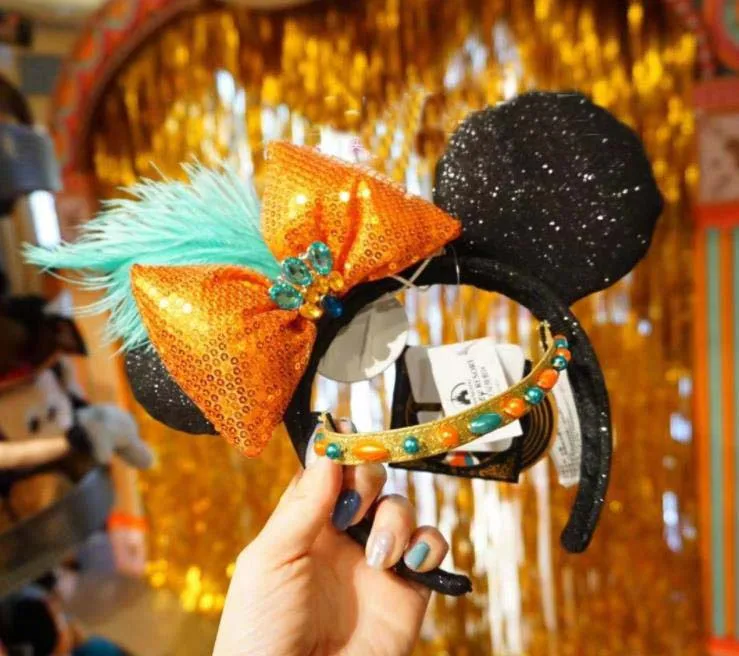 2022 Headband Shanghai the sound of Jazz Minnie Mouse Ears Disney Parks Hat