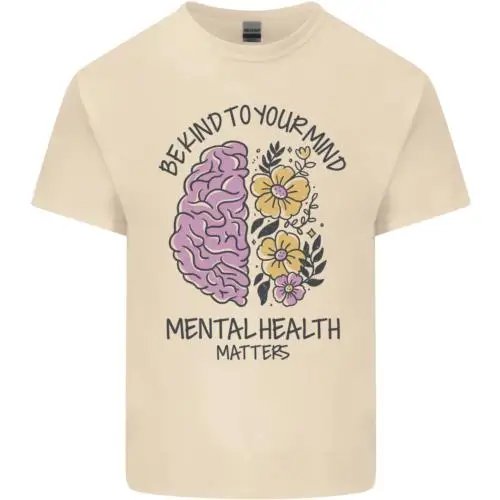 

Be Kind to Your Mind Mental Health Mens Cotton T-Shirt Tee Top