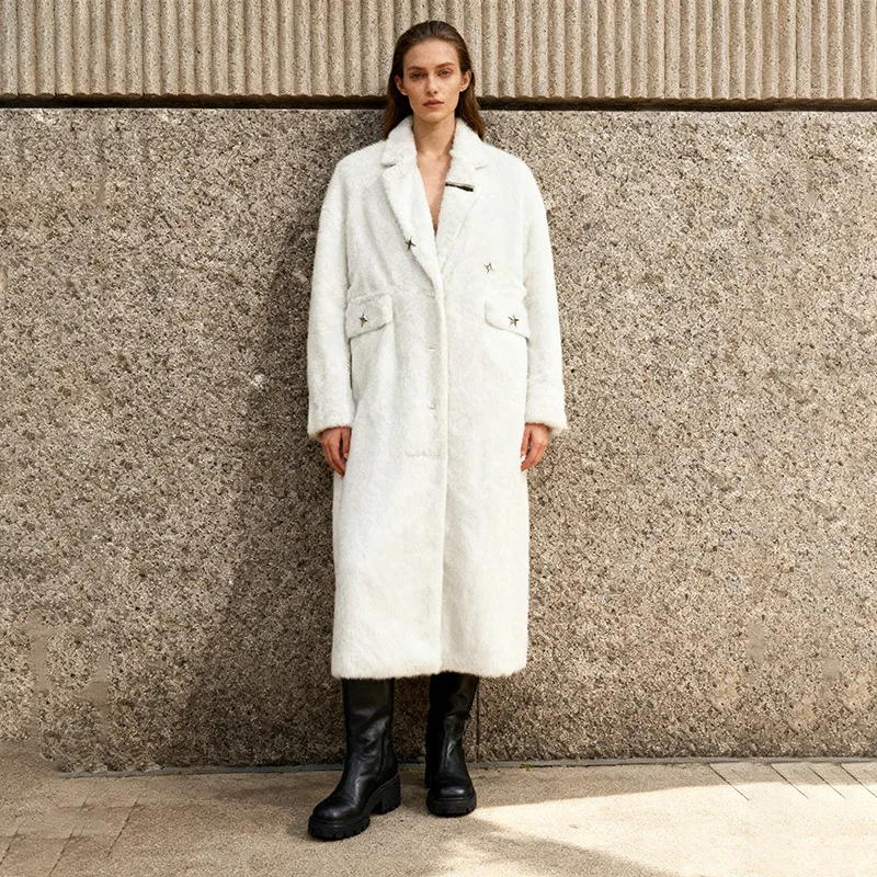 

Women's French-British Style Woolen Coat Fashionable High-End Feel Jacket for Autumn Winter