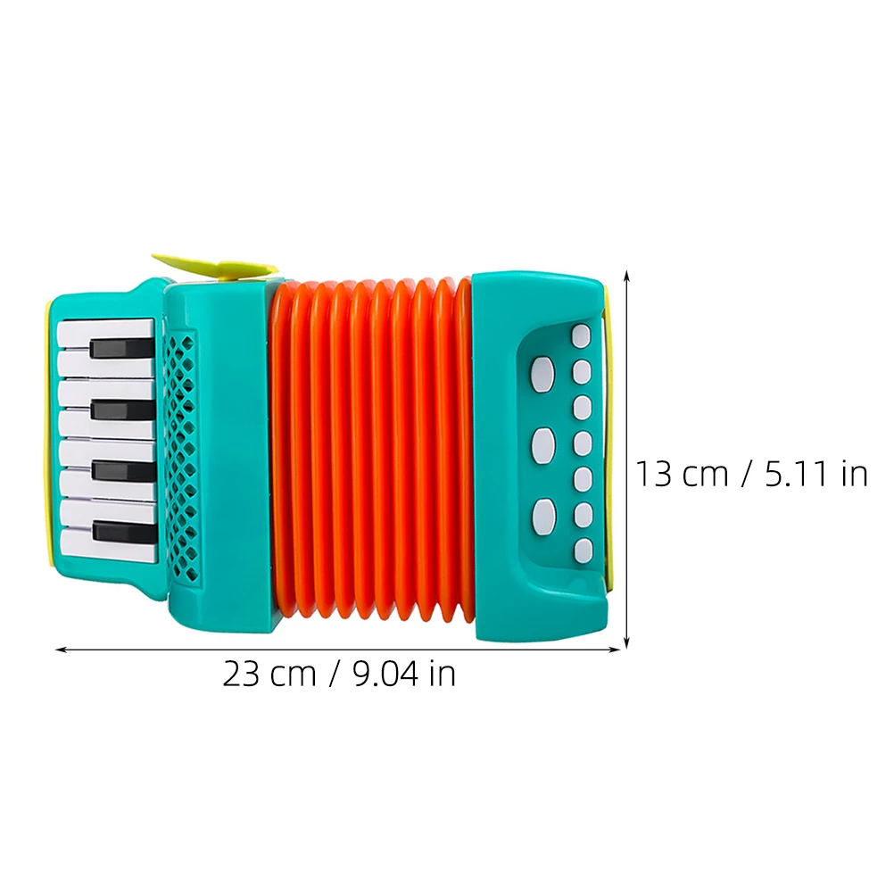 1pc Children's Accordion Toy Plastic Accordion Cartoon Fun Accordion For Kids Stage Performance Preschool Music Instrument