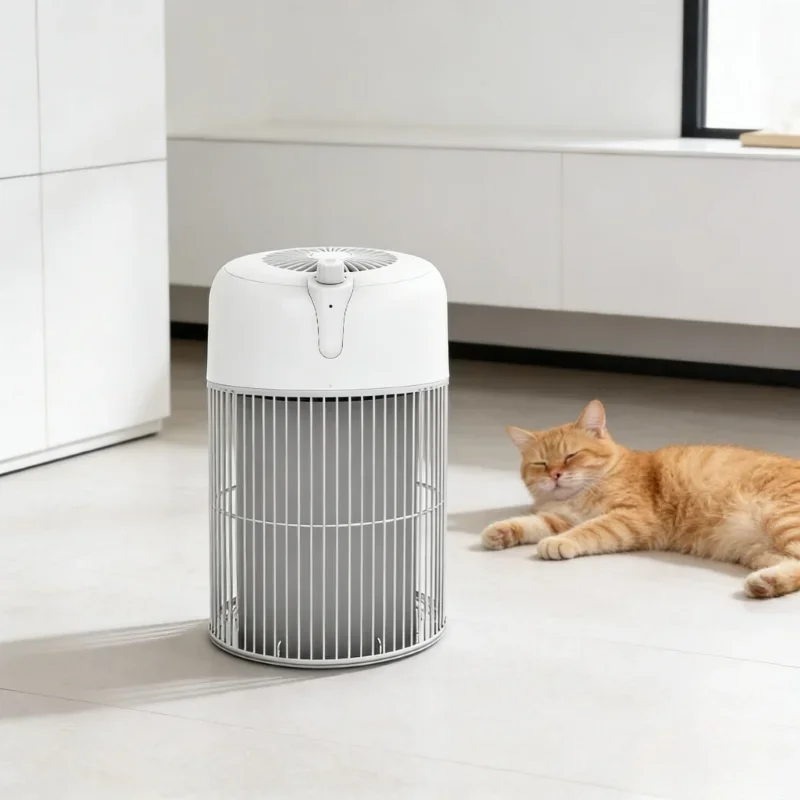 OEM/ODM Portable Pet Hair Air Purifier Removes Floating Pet Fur and Dust 3-in-1 HEPA Filter  Smart App Control 360 Air Intake