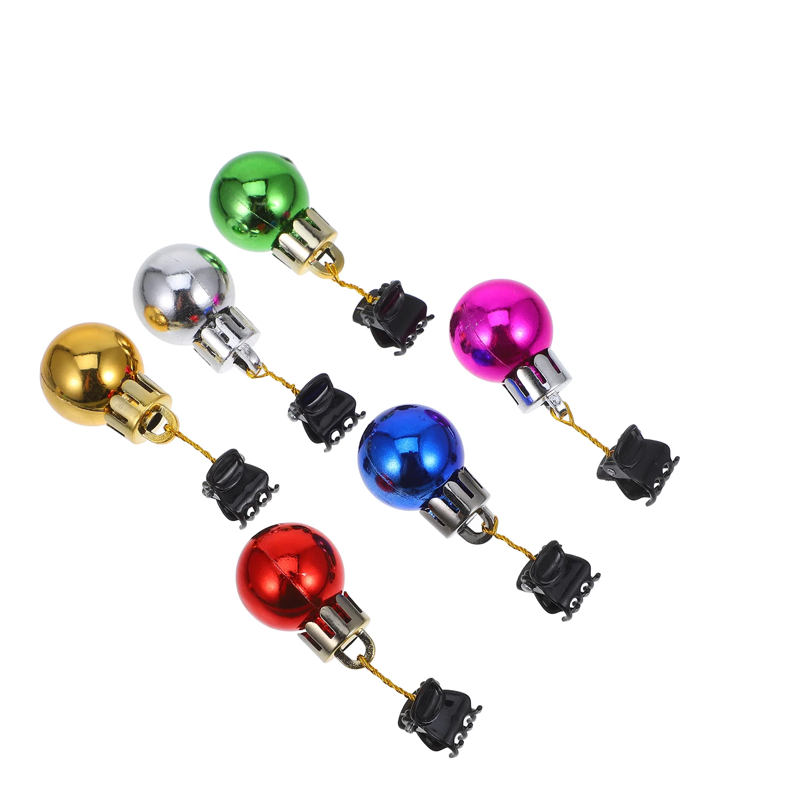 12 Pcs Facial Hair Baubles Beard Ornaments Christmas Decoration Clip Bright Light