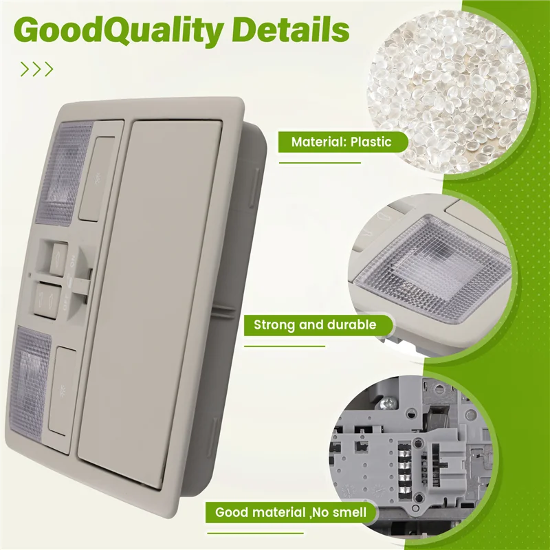 

QB-для Mazda 3 2010-2013 с переключателем люка на крыше, серая верхняя консоль с нижним освещением BCN8-69-970B-75 BCN869970B75