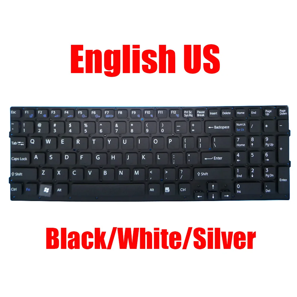 

English US Laptop Keyboard For SONY VPC-CB VPCCB 148954861 148955161 148954611 9Z.N6CSF.101 9Z.N6CSF.101 9Z.N6CBF.101 New