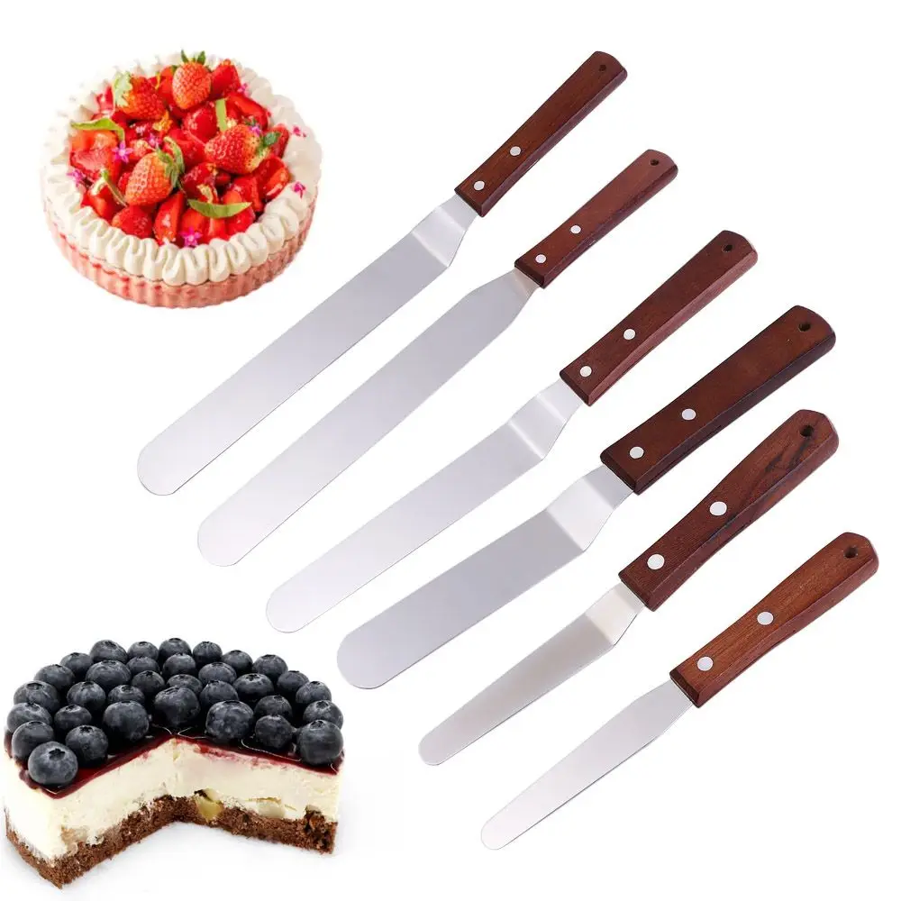 Blade 4/6/8/10 Inch Baking Cake Tool for Mixing Frosting Cake Scraper Butter Cutter Icing Spatula Spatulas