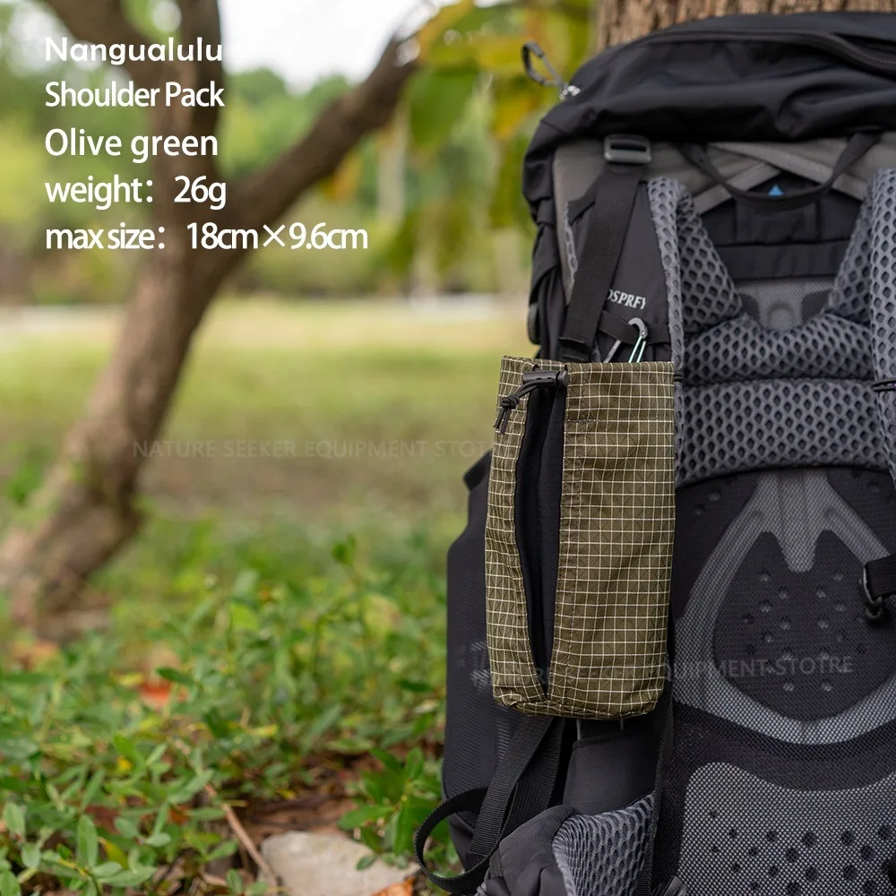 NONE UHMWPE Elastischer Schulterrucksack, Wasserflasche, Handy-Aufbewahrungstasche, Rucksack-Ausrüstung, leichte Outdoor-Armtasche zum Wandern, Klettern 7