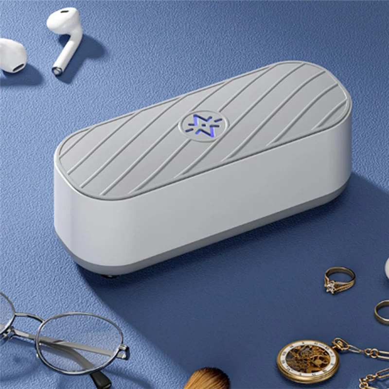 Ultrasonic Jewelry Cleaner, Portable Low Noise Ultrasonic Machine for All Jewelry, Eyeglass, Watches, Coins, Razors-LITE