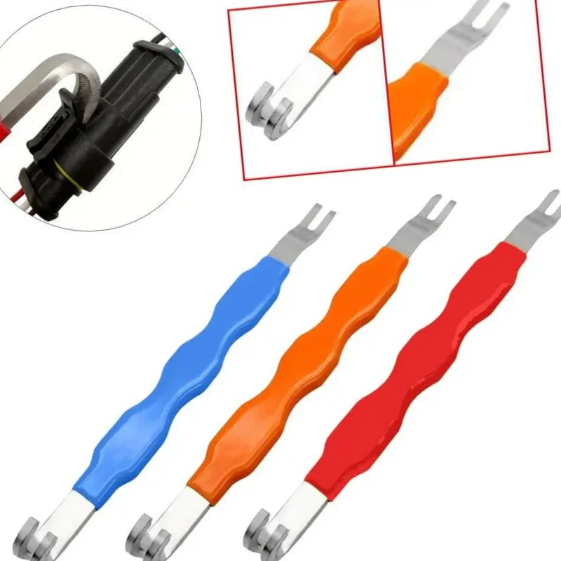 1 قطعة أداة إزالة موصل طرفي كهربائي للمركبة العالمية لمجموعة أدوات إصلاح السيارات أداة سحب تحمل