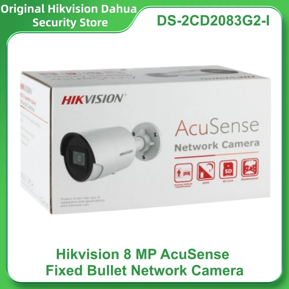 Hikvision DS-2CD2083G2-I 8MP AcuSense Fixed Bullet Network Camera H.265+ 120 dB WDR Human and Vehicle Classification IP67 - view 2