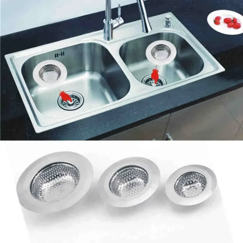 Sink Strainer Stainless Steel Drain Stopper Floor Waste Plug Filter Lavabo Trap Kitchen Basin Bathroom Accessories