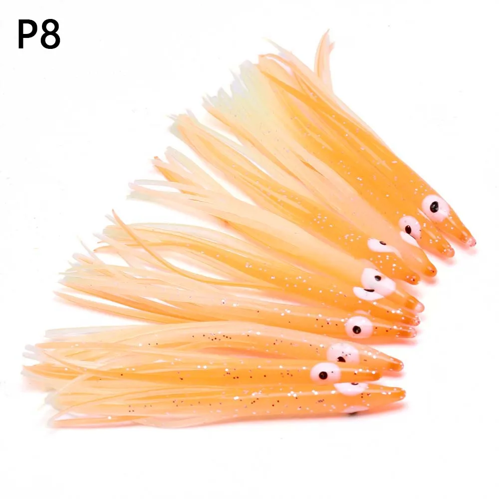 10 Stück/Packung Bionischer Tintenfisch-Köder, Künstlicher Weichköder, Angelzubehör, Stark Leuchtender Kunstköder, Meeresangeln – Detail 8