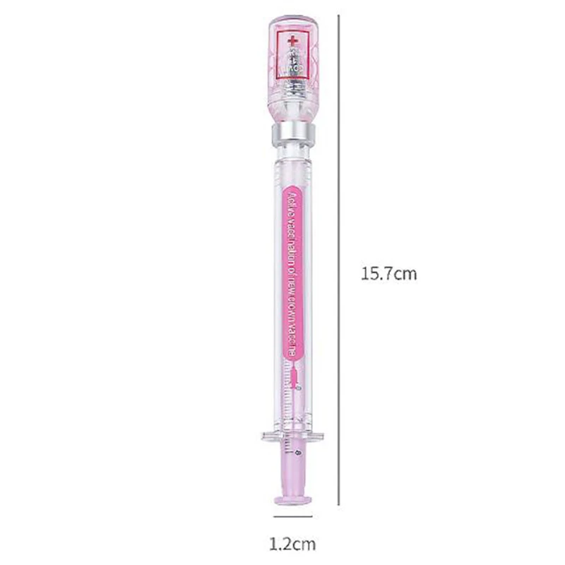 1Pcs Creative Syringe Peculiar Shape Neutral Pen 0.5mm Gel Signature Pens Students Gift Cute Stationery
