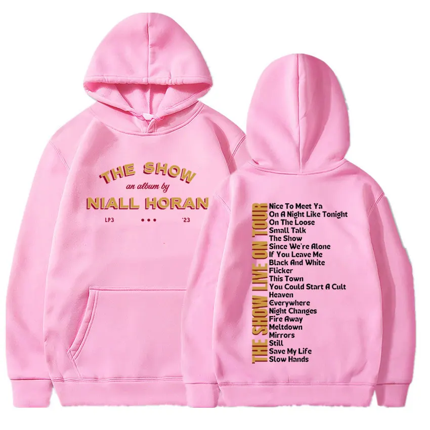 Niall Horan 2024 The Show Live On Tour Aesthetic Oversized Sweatshirt Men Women Hip Hop Vintage Concert Hoodie Fans Gift