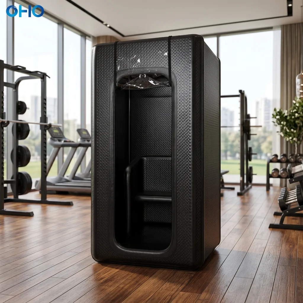 1‑Person Portable Inflatable Sauna Box, DWF Drop‑Stitch Full‑Body Personal Sauna Tent for Home Wellness Spa