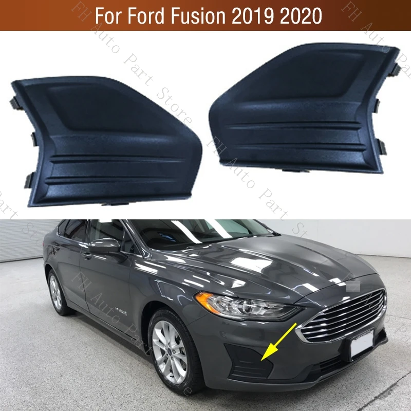 Передний бампер автомобиля, противотуманная фара, крышка противотуманной фары, рамка, лицевая панель для Ford Fusion 2019 2020 Передний бампер автомобиля, противотуманная фара, крышка противотуманной фары, рамка, лицевая панель для Ford Fusion 2019 2020