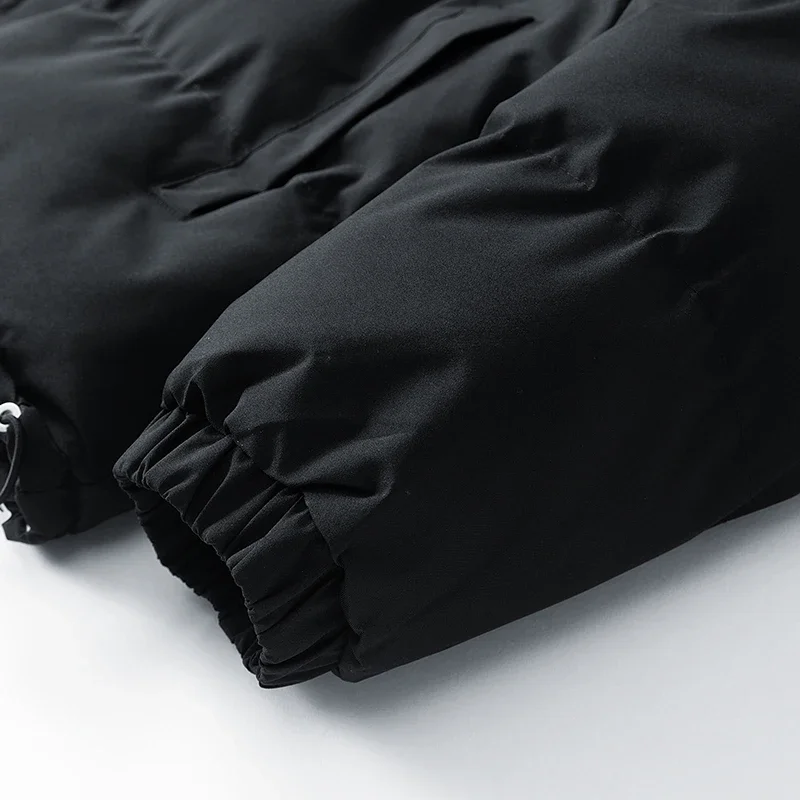 เสื้อแจ็คเก็ตบุผ้าฝ้ายสำหรับผู้ชายแบบใหม่ สีพื้น เสื้อพาร์กา เสื้อแจ็คเก็ตบุหนา อุ่นสบายสำหรับฤดูหนาว