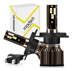 Faro LED de alta potencia para coche, lámpara Turbo blanca de 200 K, 9005 W, H7, H11, H4, H1, H8, H3, HB4, HB3, 9006, 9007, 9012, 880, HIR2, 6000, H27, H13