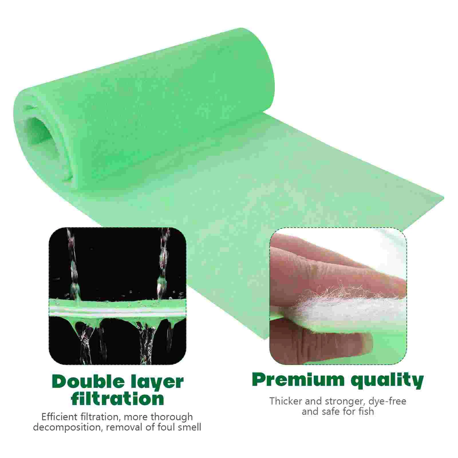 Filter Fish Tank Sponges Gravel Aquarium Media Pad for Clear Water Pond