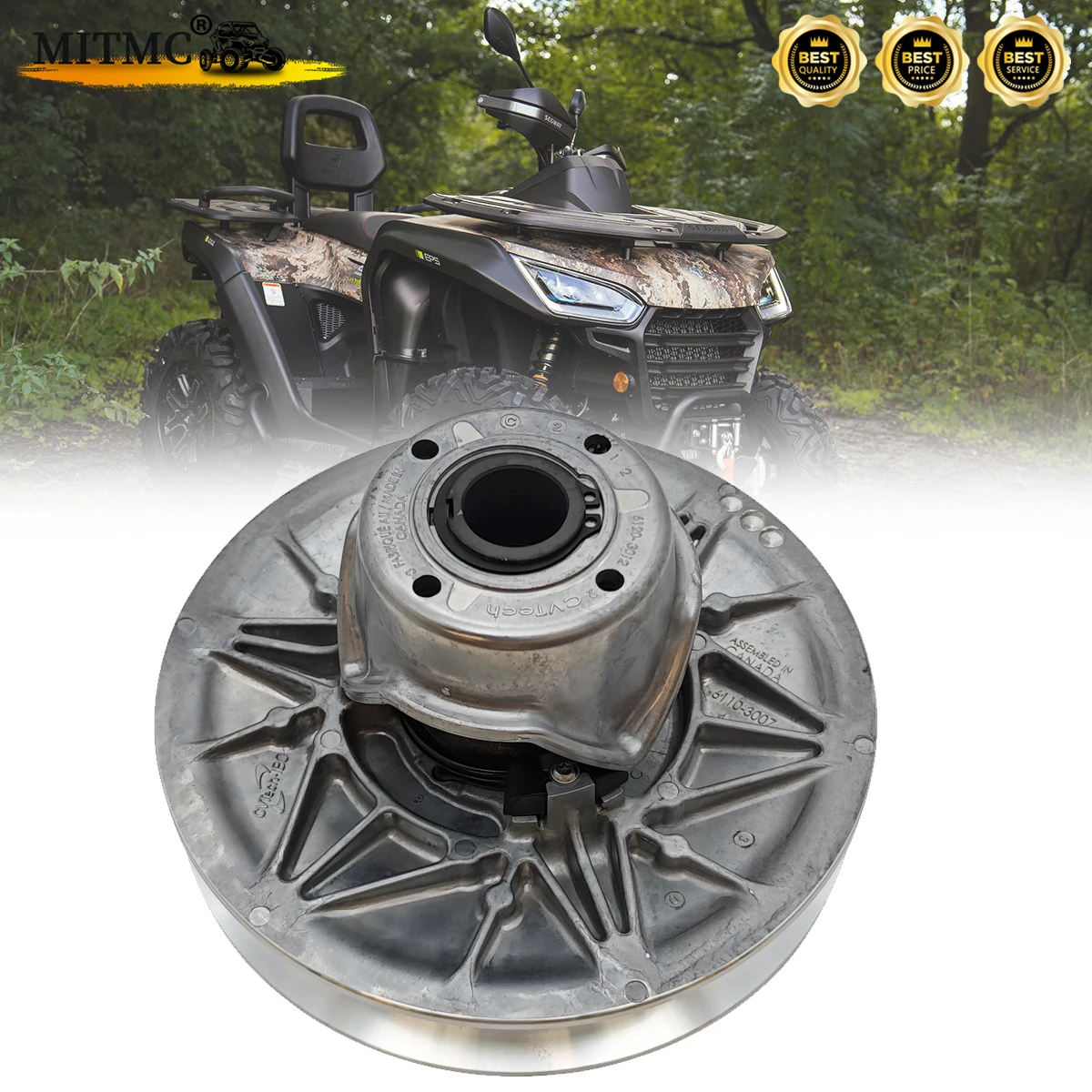 

Original CVT Secondary Clutch Drive Pulley for SEGWAY AT6 Fugleman UT6 OEM E01-E200002-000-00 ATV UTV Parts