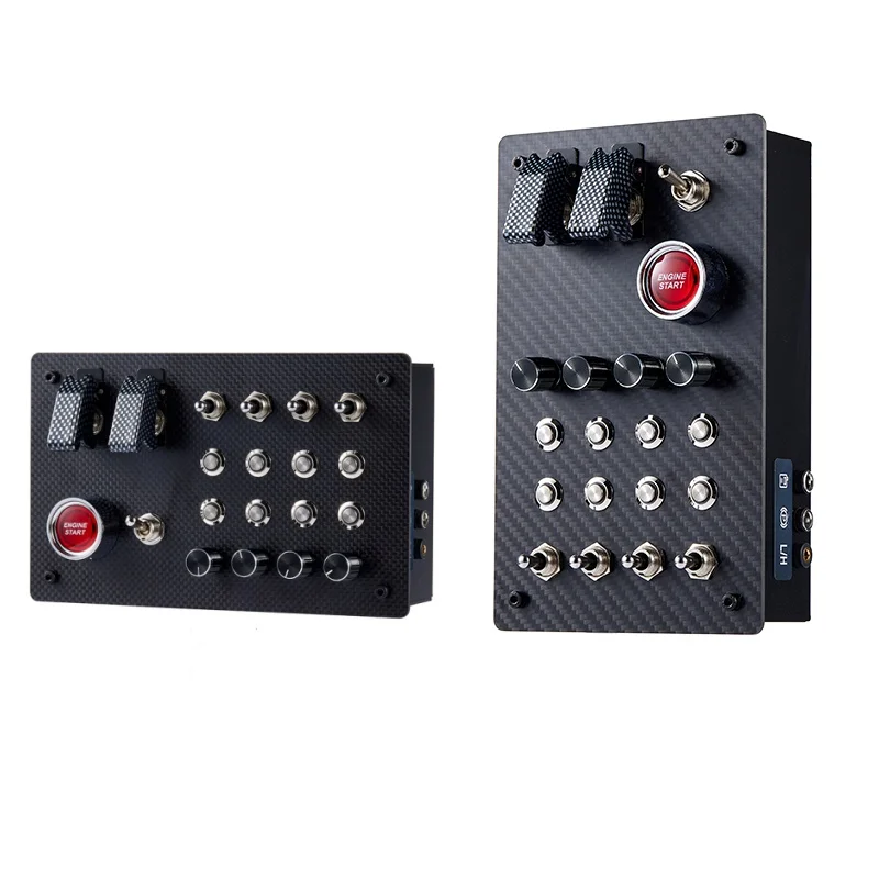 USB Sim Racing Button Box Multifunctional Control Panel for Fanatec Thrustmaster Simdid PC