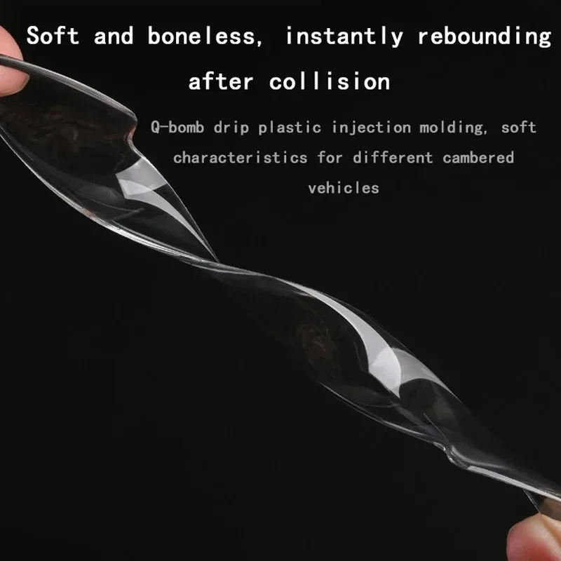 2/4/6/8pcs Car Door Transparent Anti-collision Protector Bar Stickers Side Edge Protection Guards  Protection Strip