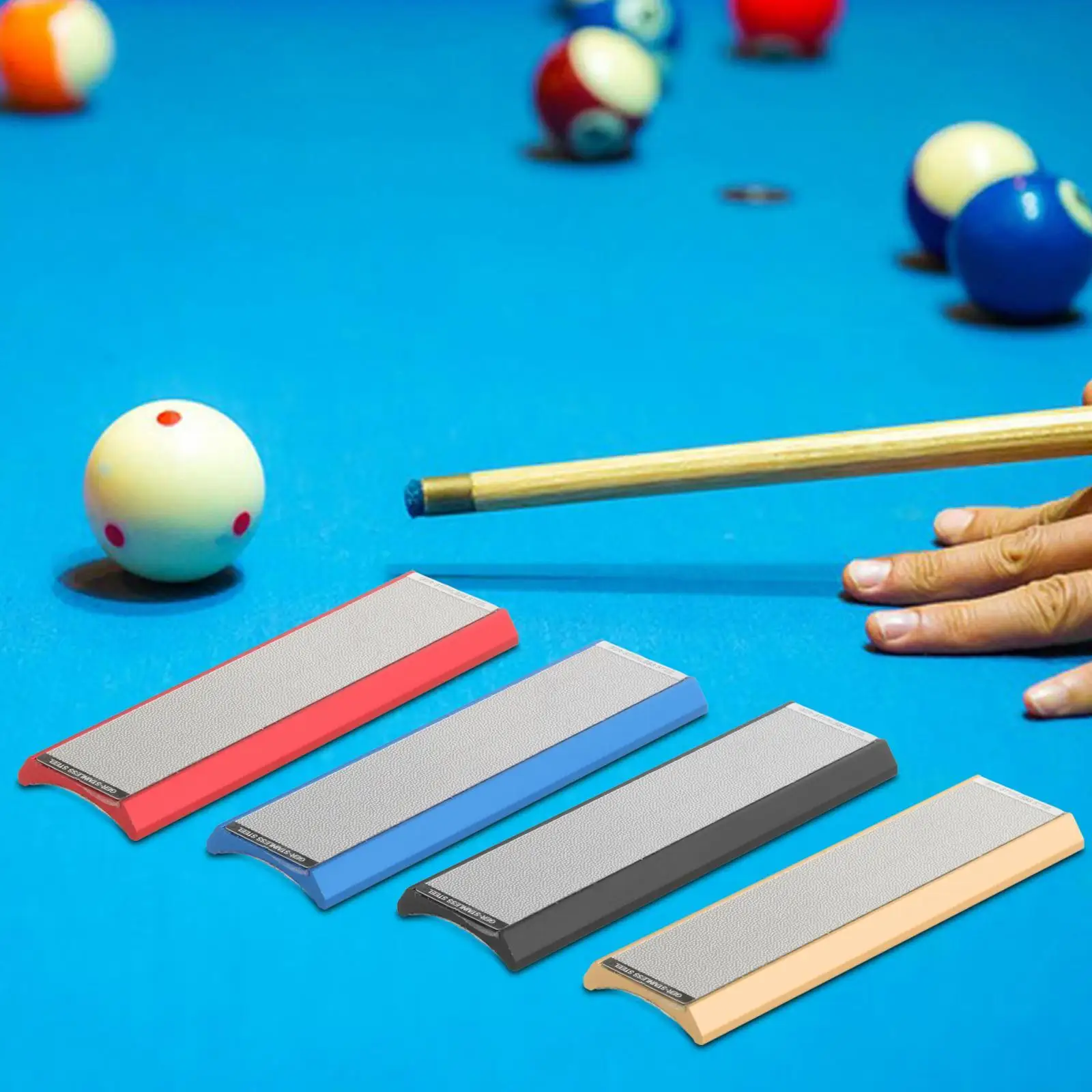 Pool Cue Tip Shaper Repairer Snooker Repairing Grinder Double Sided Professional for Effective and Fast Repair Billiard Cue Tool