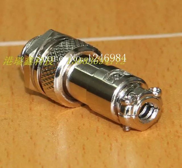 [SA]Aviation air plug socket 12MM round two core aviation plug connector plug hole 125V5A--50pcs/lot