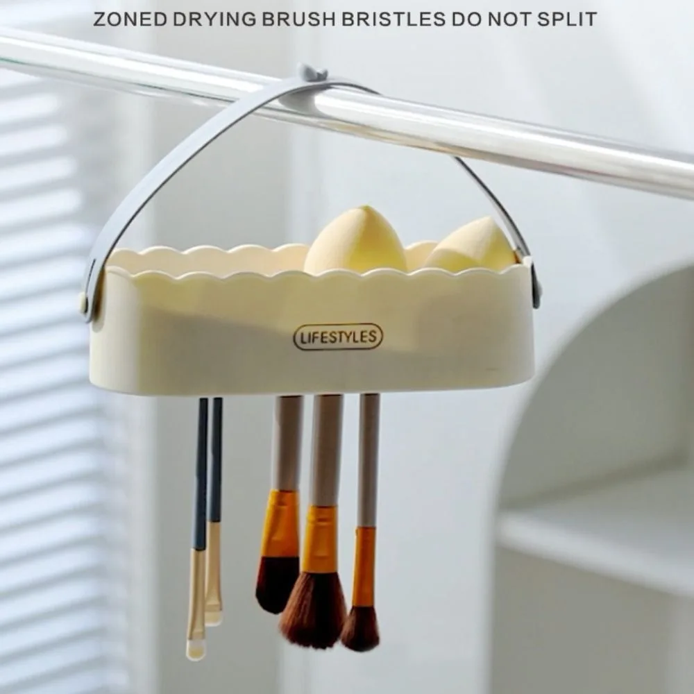 Detergente per pennelli per trucco in gomma Scatola portaoggetti per spugna Scatola per pulizia pennelli per trucco Panda Porta pennelli per trucco portatile Strumento cosmetico