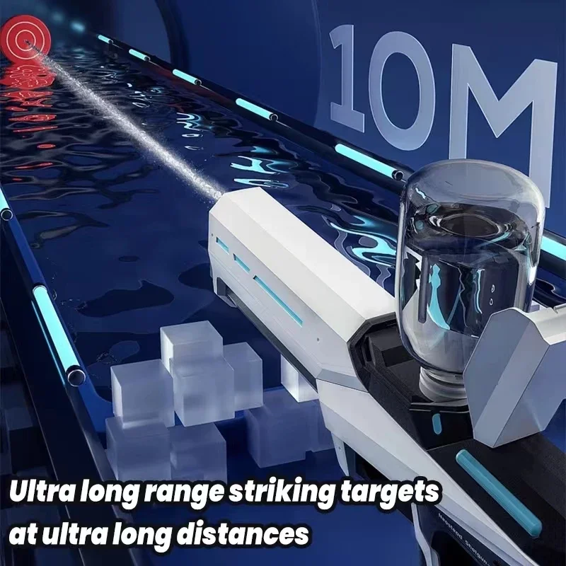 مسدس مياه كهربائي أوتوماتيكي للأطفال ، لعبة صيفية ، تحريض ، رذاذ امتصاص الماء ، حمام سباحة ، خارجي ، شاطئ ، قتال ، جديد