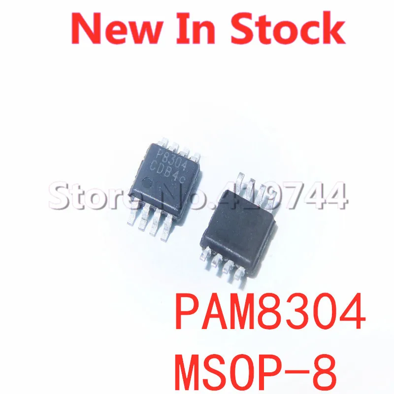 5PCS/LOT  PAM8304ASR P8304 PAM8304 MSOP-8 SMD Audio Amplifier In Stock NEW original IC