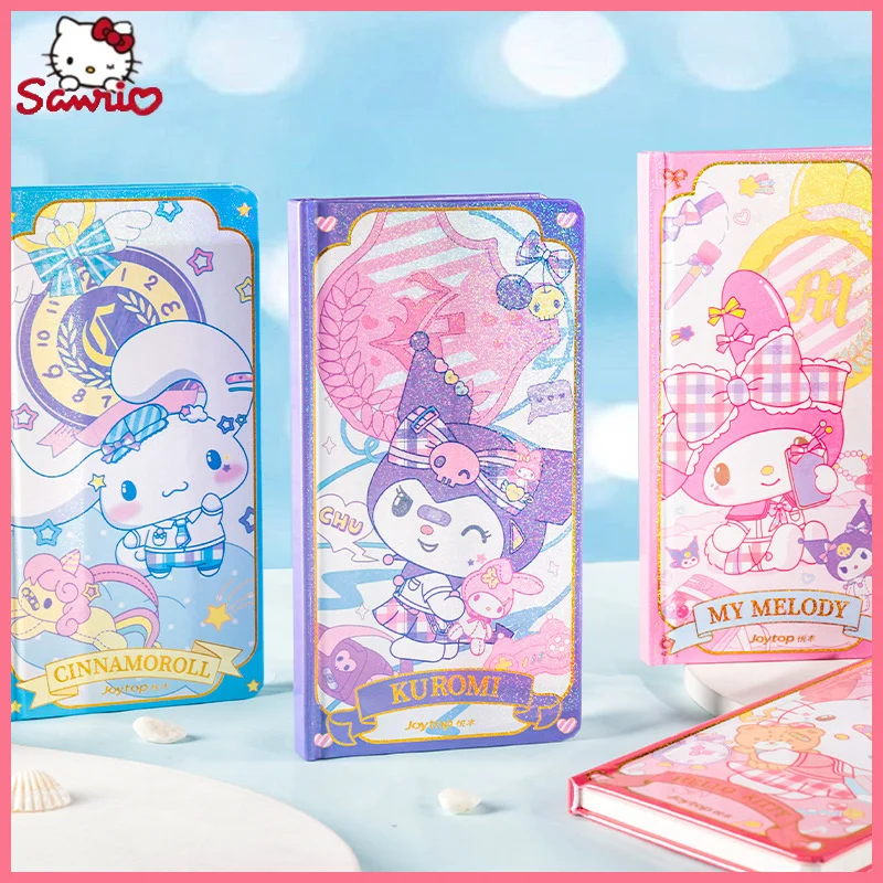 

Sanrio Kuromi мультяшный блокнот, милый блокнот, наклейка, девушка, Сердце, высокий внешний вид, стандартный блокнот, сетка, студенческий, офисный подарок
