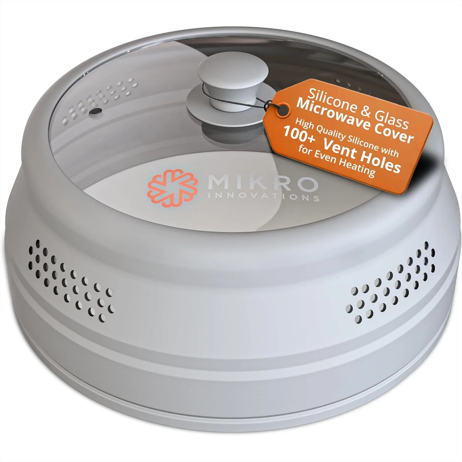 

Крышка-колпак для микроволновой печи из стекла и силикона, высокая складная конструкция, подходит для тарелок диаметром 6-10,5 дюймов, экономит место, без BPA, можно мыть в посудомоечной машине