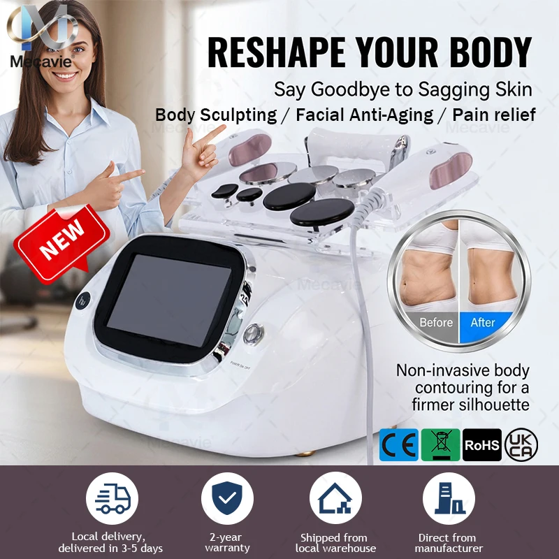 448KHz High RF Body Sculpting Machine 500W High Power Deep Heat Therapy Non Invasive Fat Reduction Skin Tightening Pain Recovery