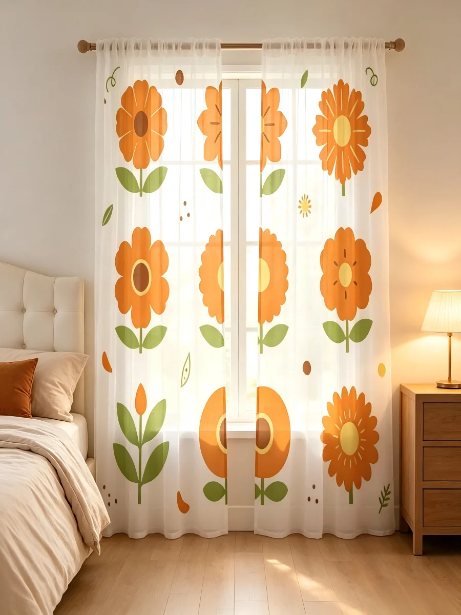 2 rideaux transparents à impre - Curtain Sheer Voile avis et prix